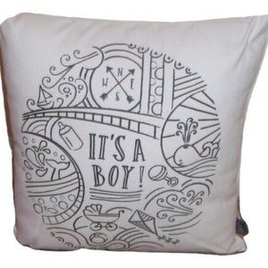 NWT G! G For Gifts Color Me Baby Pillow